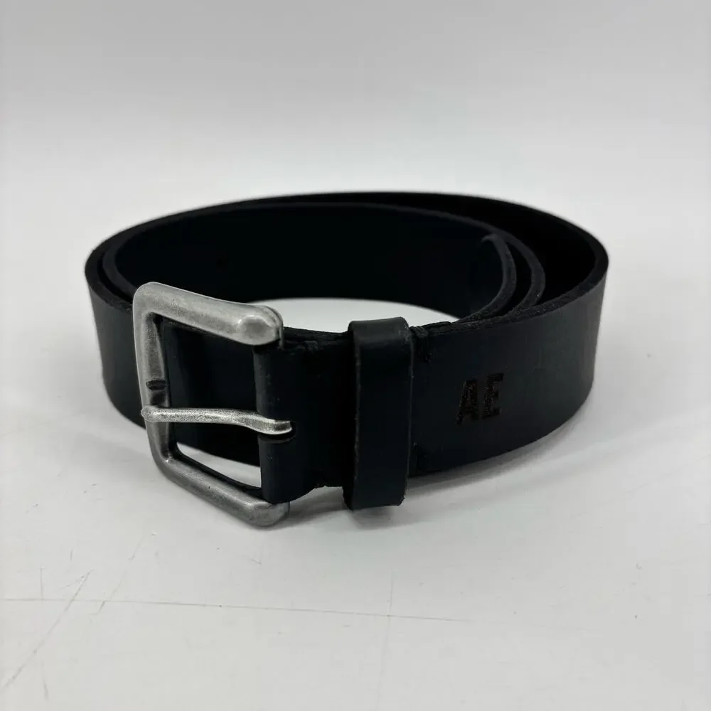 American Eagle Men's Size 30 Black Genuine Leather Casual Belt